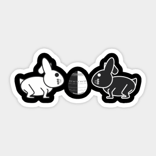 Egg and Bunny, Easter! Sticker